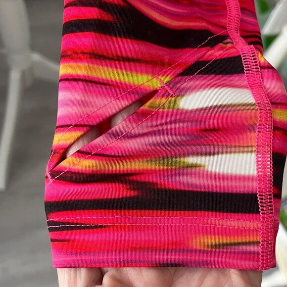 Ralph Lauren Pink and Black Activewear Top 1/4 Zip Thumbholes SZ XL - Picture 4 of 8